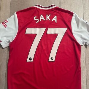 2019-2020 Arsenal Home Kit EPL Saka Large